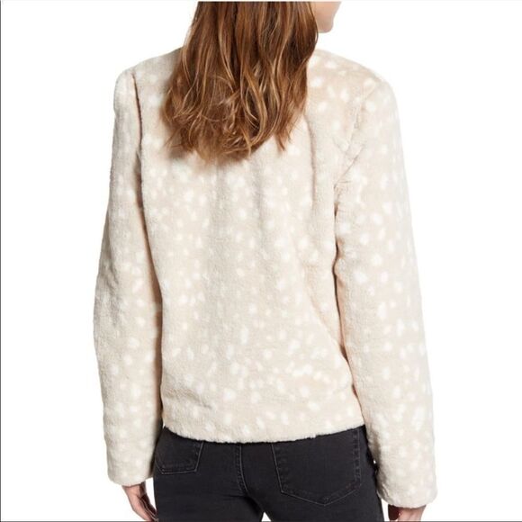 NWT Rachel Parcell Jackets & Coats Print Faux Fur Jacket - Picture 4 of 12